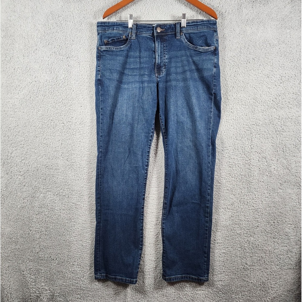 English Laundry Harrow Jeans Mens 36x32 (36x29) Blue Denim Stretch Straight Fit